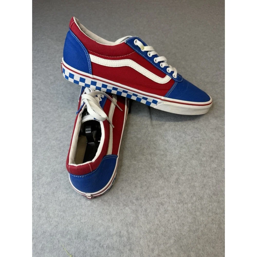 VANS Old Skool SK8  Red White Blue Checker Sneakers Sz Men Sz 12